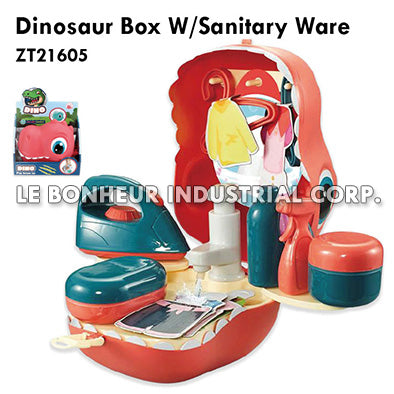 Dinosaur Box W/Sanitary Ware