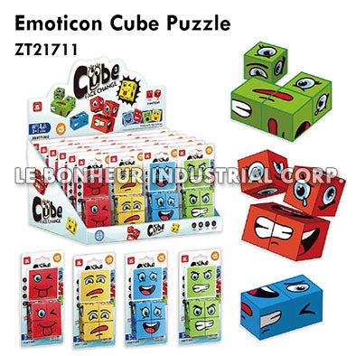 Emoticon Cube Puzzle