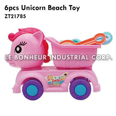 6Pcs Unicorn Beach Toy