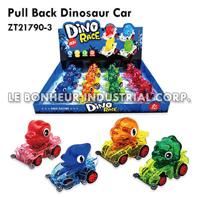 Pull Back Dinosaur Car