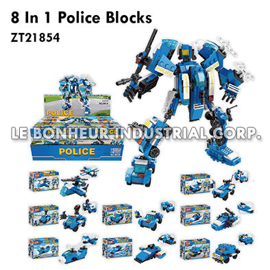 8 In 1 Police Blocks