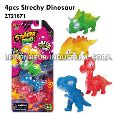 4pcs Strechy Dinosaur