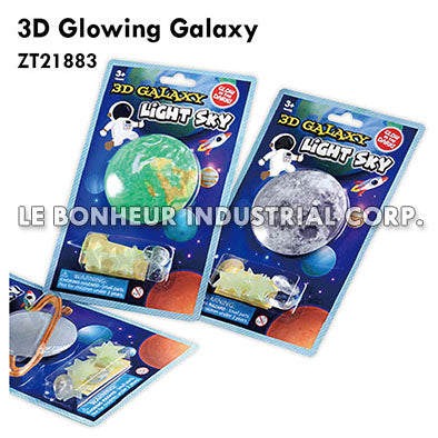3D Glowing Galaxy