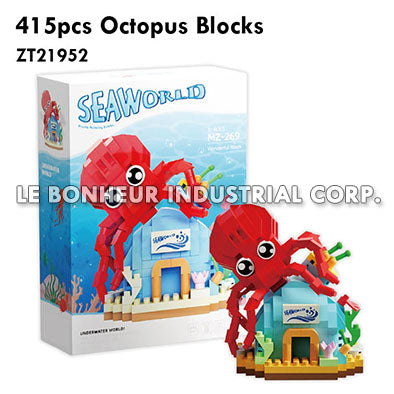415pcs Underwater World - Octopus Building Blocks