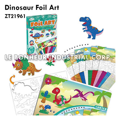 Dinosaur Foil Art