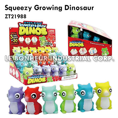 Squeezy Growing Dinosaur