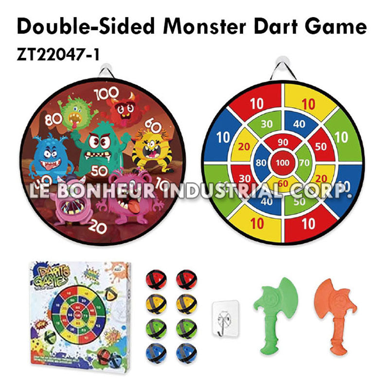 Double-Sided Monster Dart Game