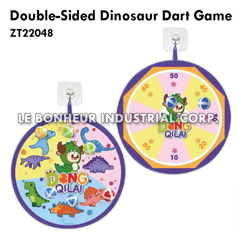 Double-Sided Dinosaur Dart Game
