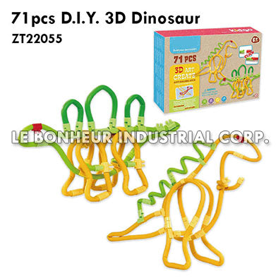 71pcs D.I.Y. 3D Dinosaur
