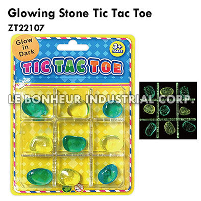 Glowing Stone Tic Tac Toe