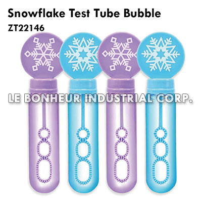 Snowflake Test Tube Bubble