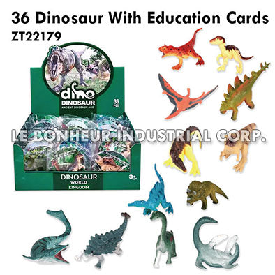 36 Dinosaur With Education Cards