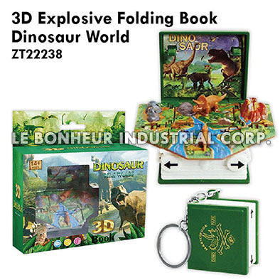 3D Explosive Folding Book Dinosaur World