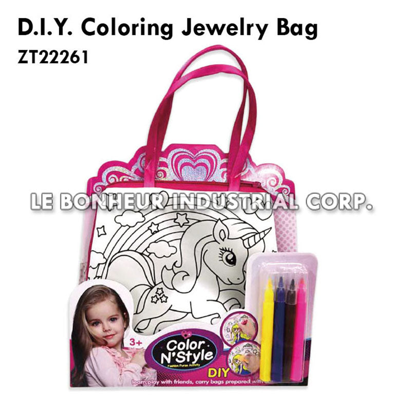 D.I.Y. Coloring Jewelry Bag