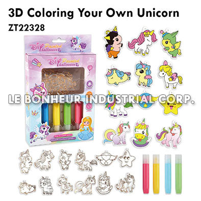3D Coloring Your Own Unicorn