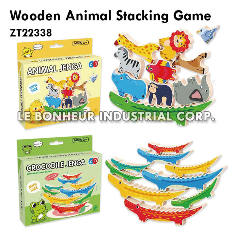 Wooden Animal Stacking Game
