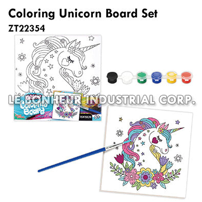 Coloring Unicorn Board Set