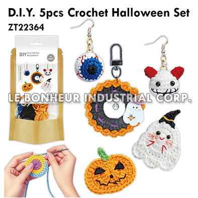 D.I.Y. 5Pcs Crochet Halloween Set