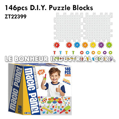 146Pcs D.I.Y. Puzzle Blocks