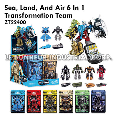 Sea, Land, And Air 6 In 1 Transformation Team