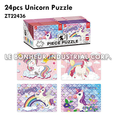 24Pcs Unicorn Puzzle