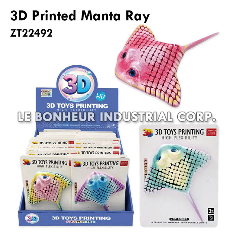 3D Printed Manta Ray