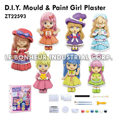 D.I.Y. Mould & Paint Girl Plaster