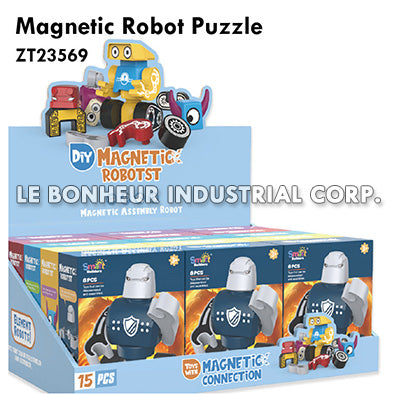 Magnetic Robot Puzzle