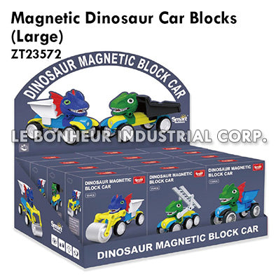 Magnetic Dinosaur Car Blocks (Large)