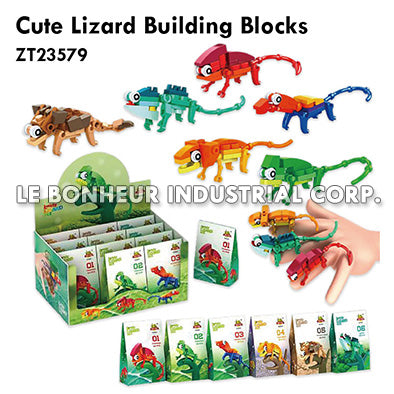 Cute Lizard Building Blocks