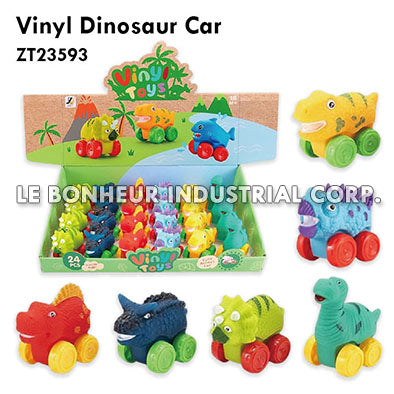 Vinyl Dinosaur Car