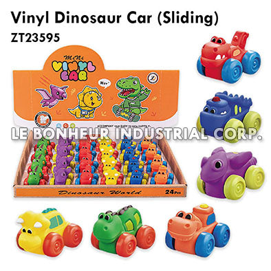 Vinyl Dinosaur Car (Sliding)