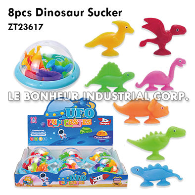 8Pcs Dinosaur Sucker