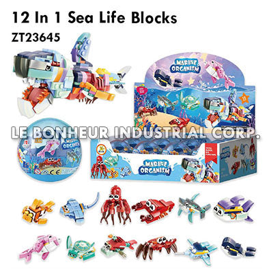 12 In 1 Sea Life Blocks