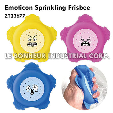 Emoticon Sprinkling Frisbee