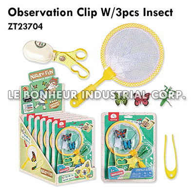 Observation Clip W/3pcs Insect