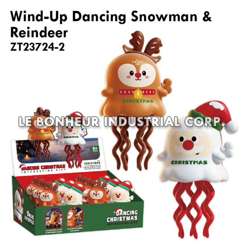 Wind-Up Dancing Snowman & Reindeer