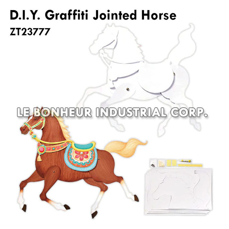 D.I.Y. Graffiti Jointed Horse