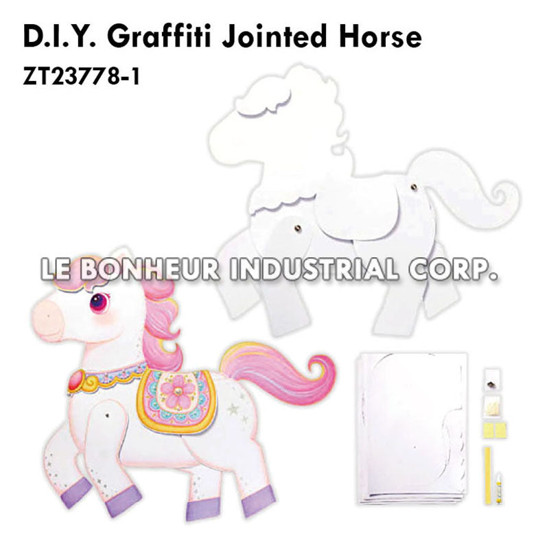 D.I.Y. Graffiti Jointed Horse