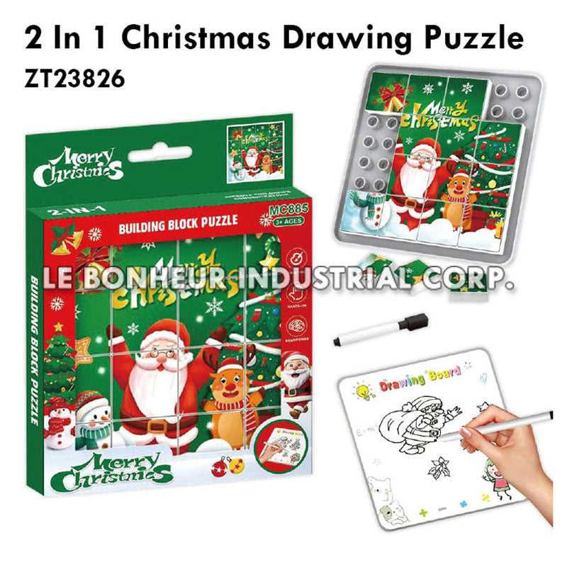 2 In 1 Christmas Drawing Puzzle