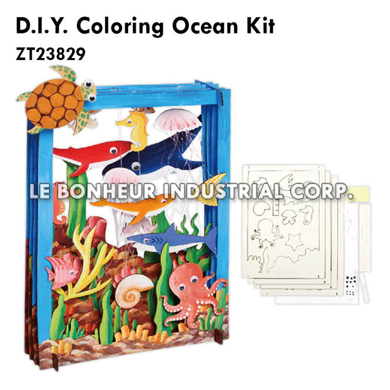 D.I.Y. Coloring Ocean Kit