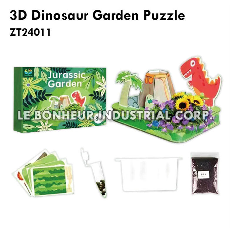 3D Dinosaur Garden Puzzle