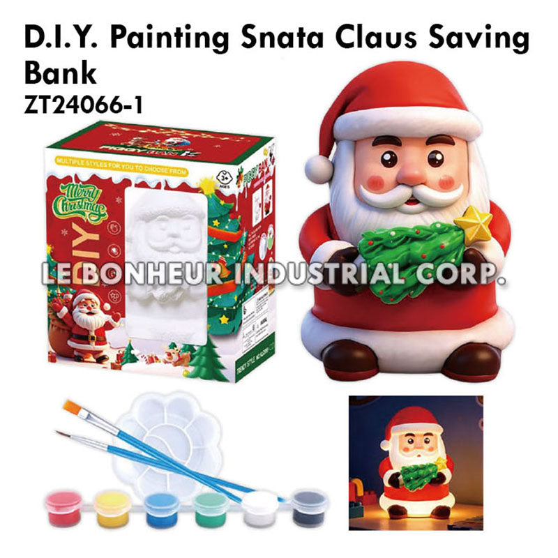 D.I.Y. Painting Snata Claus Saving Bank