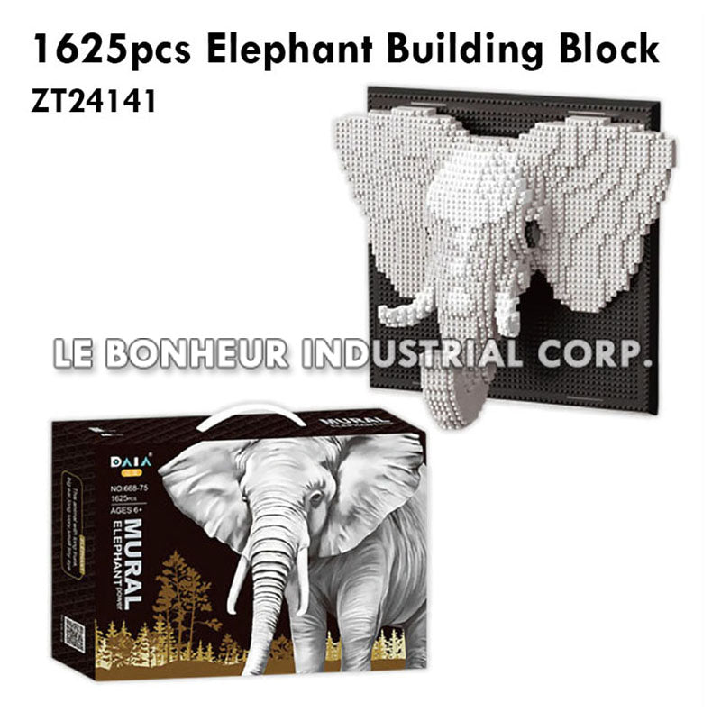 1625pcs Elephant Building Block