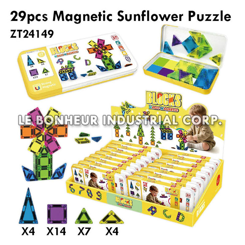 29pcs Magnetic Sunflower Puzzle
