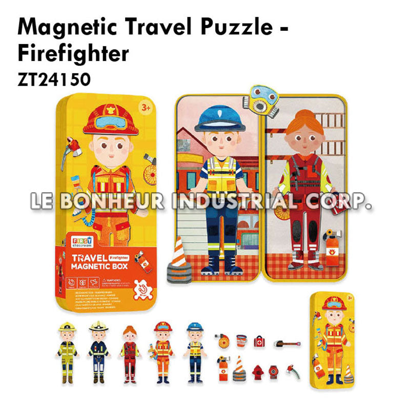 Magnetic Travel Puzzle - Firefighter