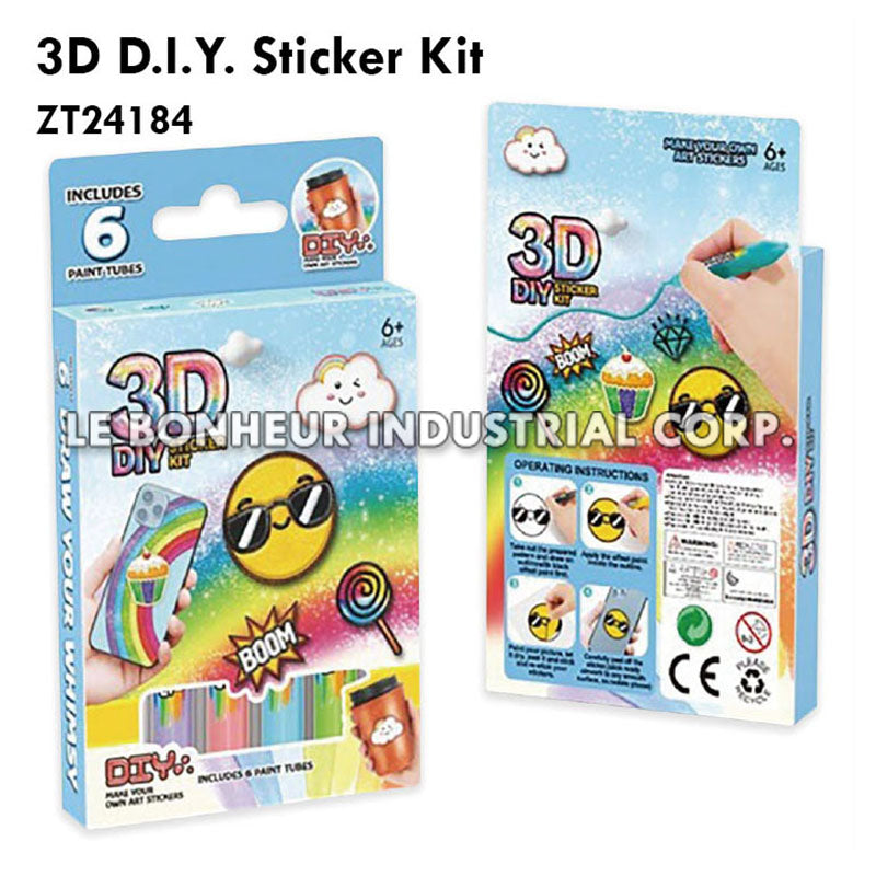 3D D.I.Y. Sticker Kit