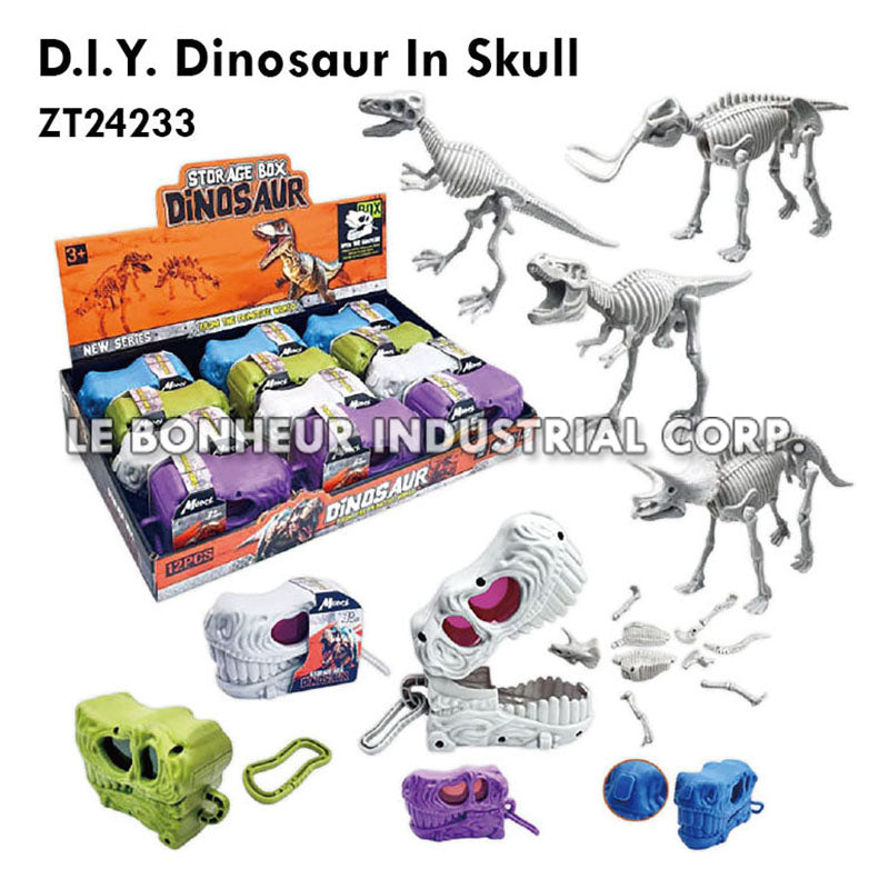 D.I.Y. Dinosaur In Skull