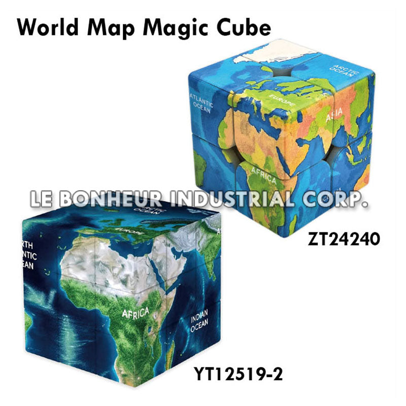 World Map Magic Cube