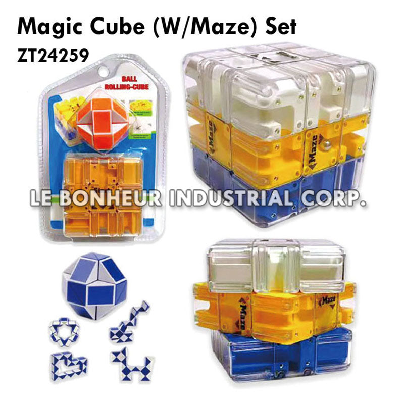 Magic Cube (W/Maze) Set